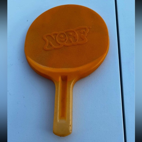 Vintage 1982 Nerf  Game Replacement Orange Ping Pong Paddle - Picture 2 of 3